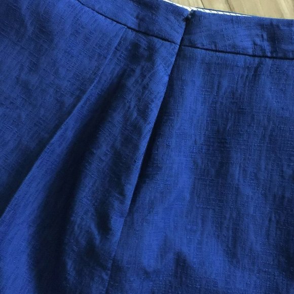 NEW Brooks Brothers Blue Box Pleated Skirt Size 6 Women Lined Pockets Preppy - Picture 7 of 8